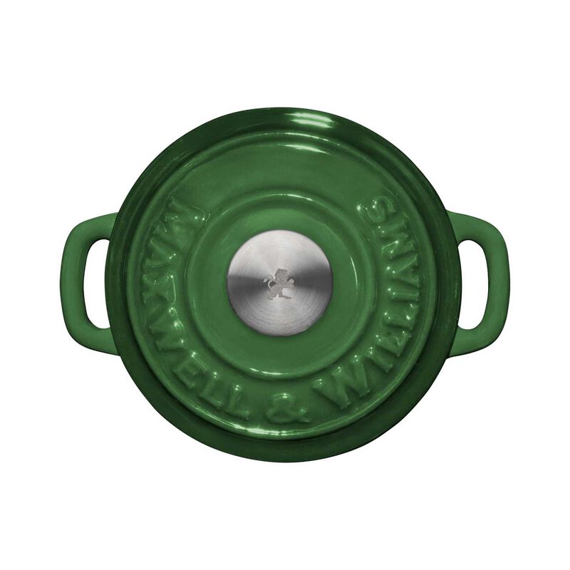 Maxwell & Williams Cast Iron Cocotte English Racing Green 9.5cm Gift Boxed image number 2